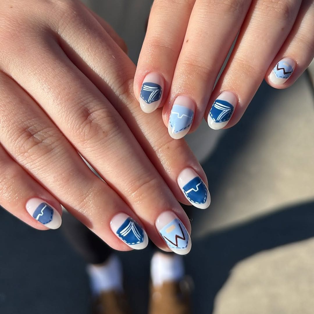 denim nails