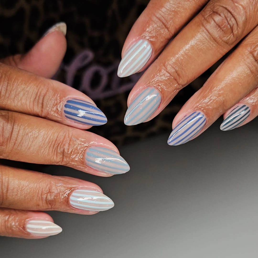 denim nail art designs