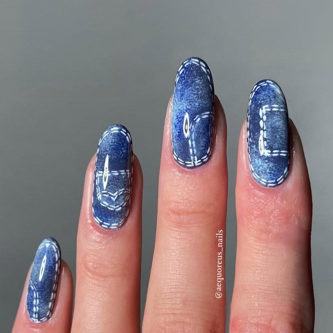 denim nails